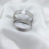 حلقه ست نقره تراشدار طرح گندمی4