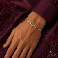دستبند نقره مردانه طرح فیگارو