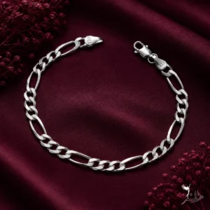 دستبند نقره مردانه طرح فیگارو