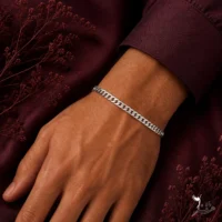 دستبند نقره مردانه طرح کارتیر